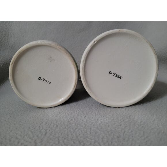 Napcoware Blue Green Pansies Floral Chintz Creamer Sugar Set Japan - Picture 3 of 11